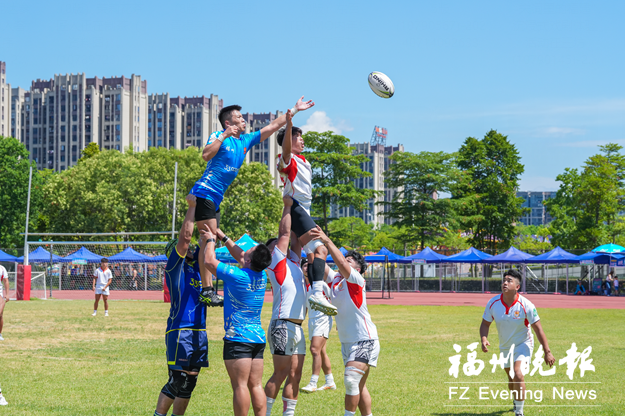 海峡两岸青年橄榄球赛在福州举行 台湾中小学队伍首次来榕参赛