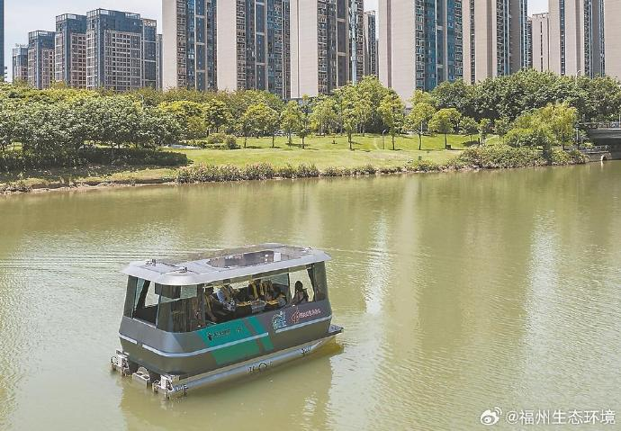 台湾师生见证福建首个城市内河无人船系统启用