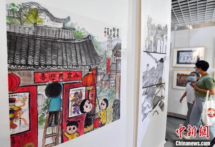榕台中小学生书画佳作在福州展出