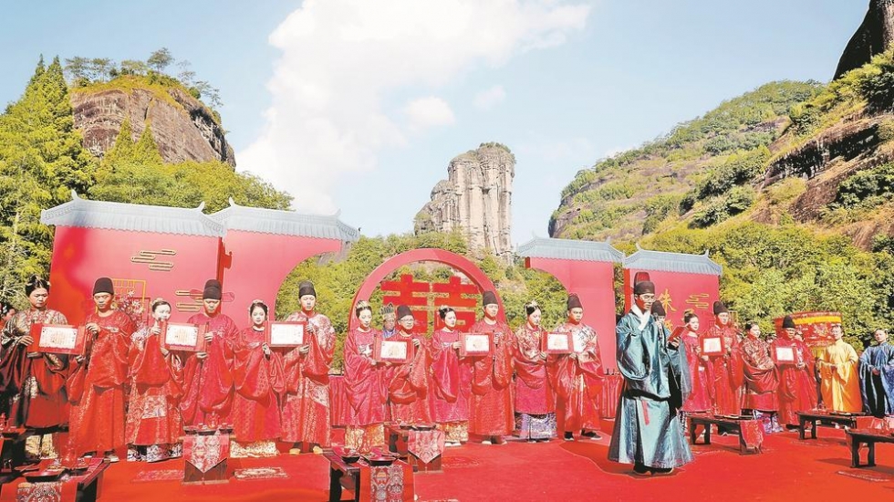 武夷山：朱子婚礼 古风满满