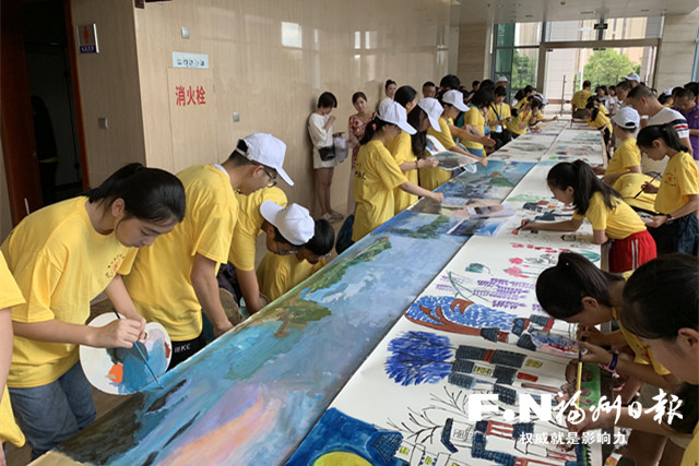 两岸青少年书画交流活动开幕  百余人参加