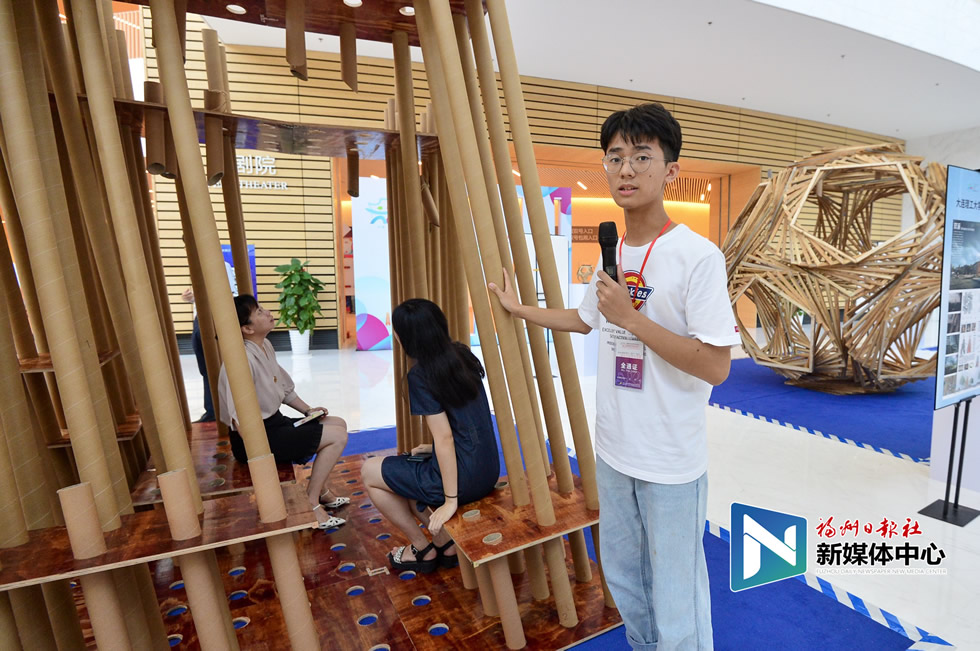 两岸大学生实体建构大赛海青节展区将持续展出1个月